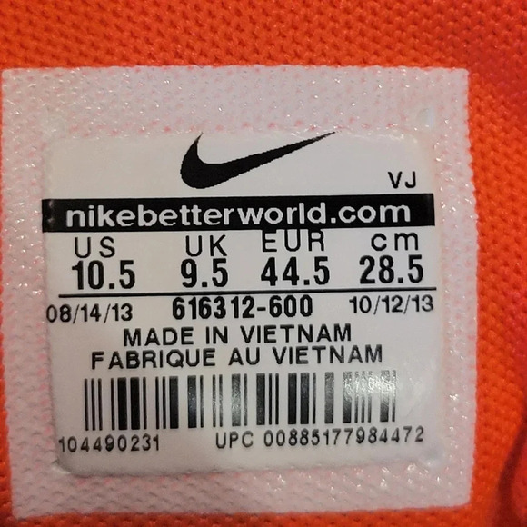 Nike Zoom Rival MD 7 Running Track & Field Atomic Red Mns 10.5 #616312-600 - Picture 8 of 8